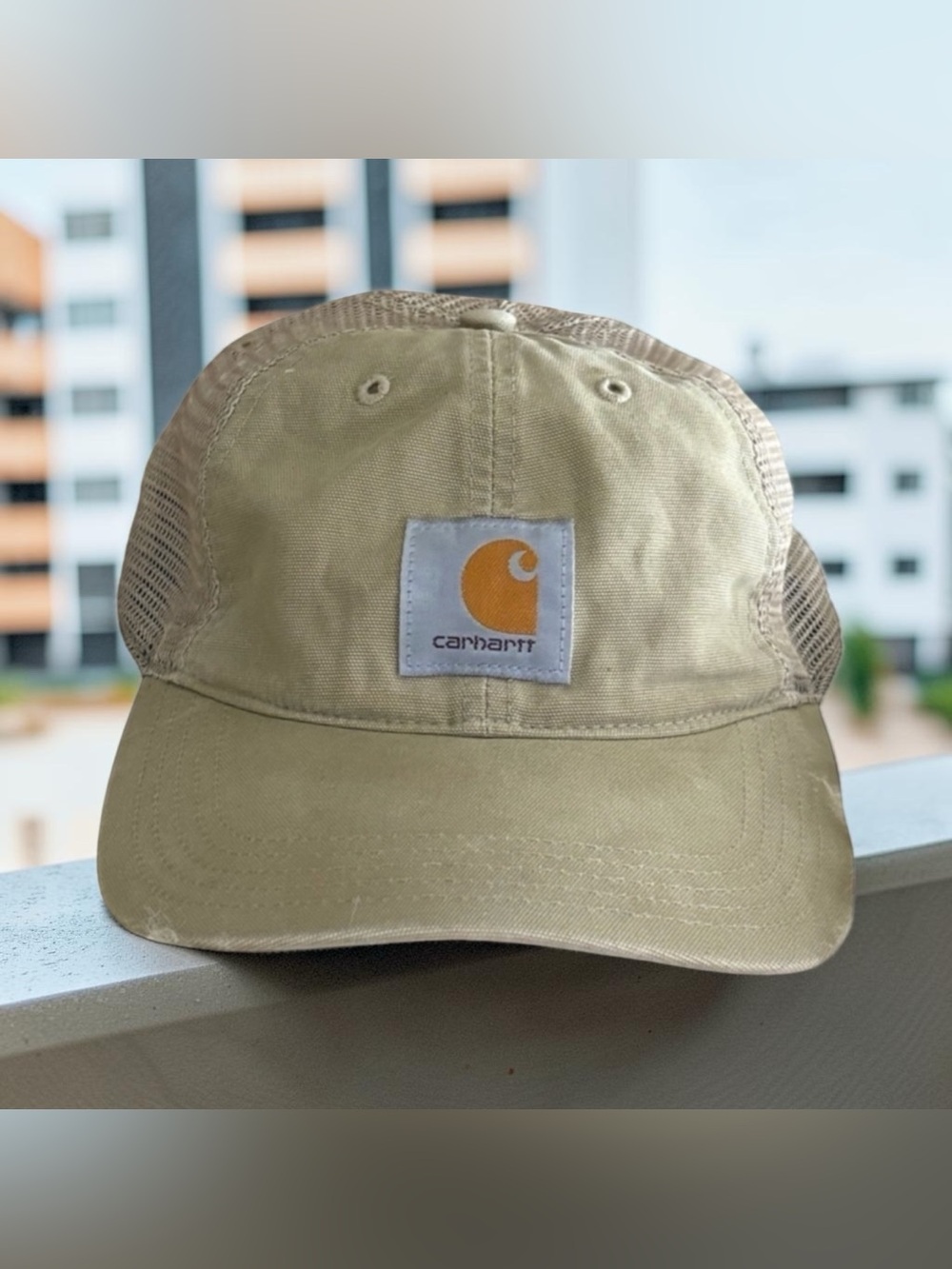 Carhartt Tan Logo Mesh Back Hat